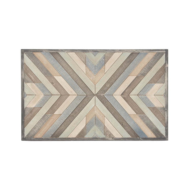 Rustic 'Chevron' Framed Graphic Art Print on Wood & Reviews Birch Lane